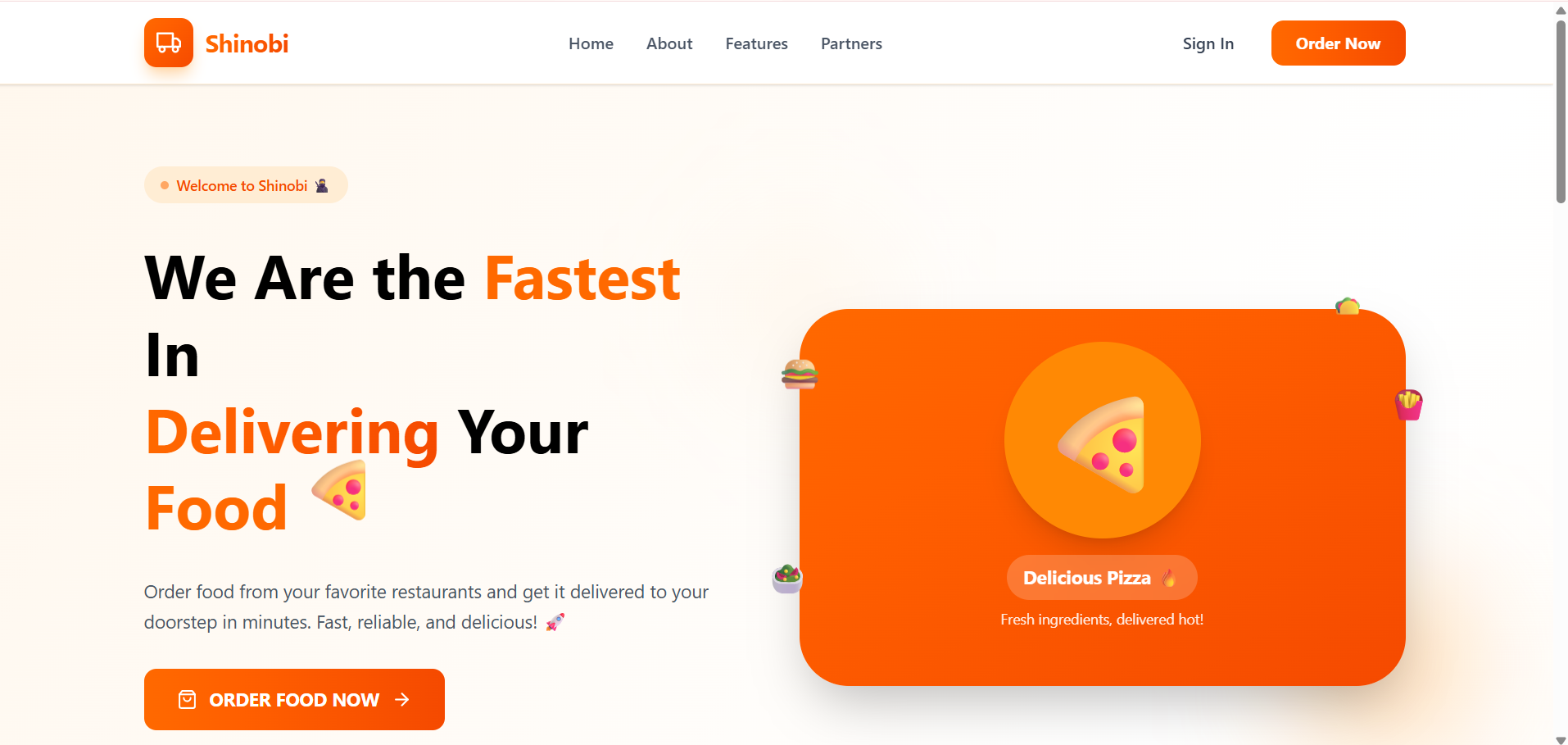 Shinobi Food Delivery